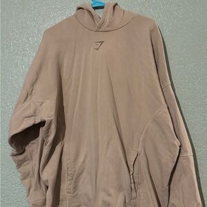 Gymshark Tan Hoodie with Logo